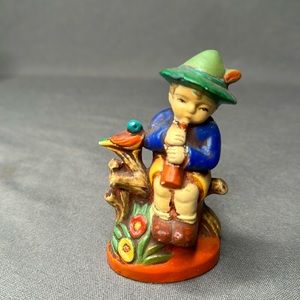 Made in Occupied Japan boy with bird figure